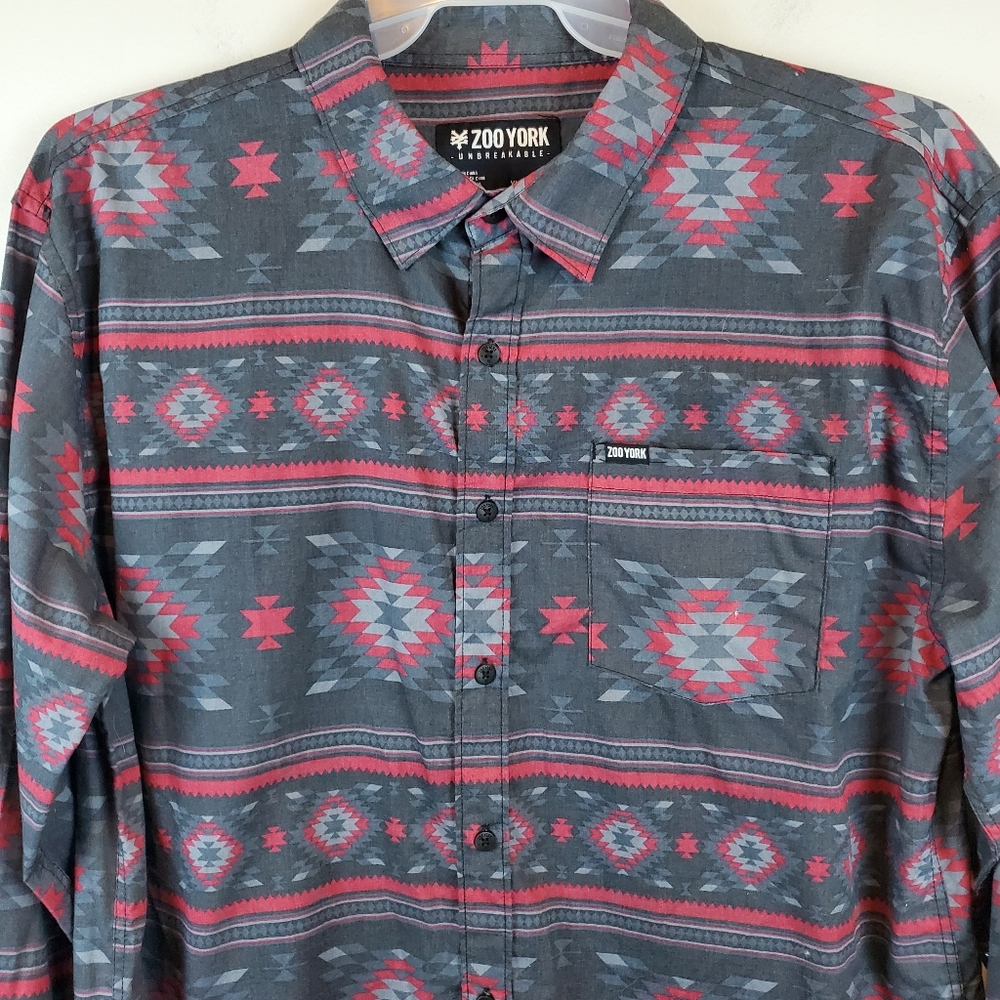 Zoo York Aztec Western Long Sleeve Button Shirt